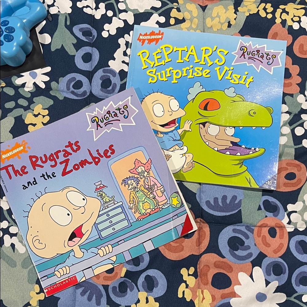 Rugrats books set of two - reptar and zombies